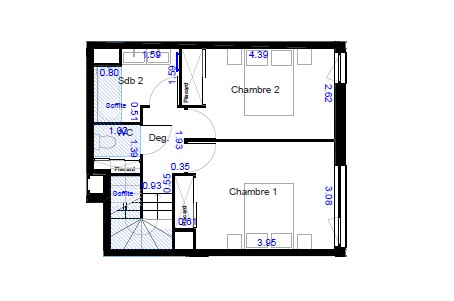 Magnifique Duplex 3 pièces de 68,1m² avec balcon - Miniature 12
