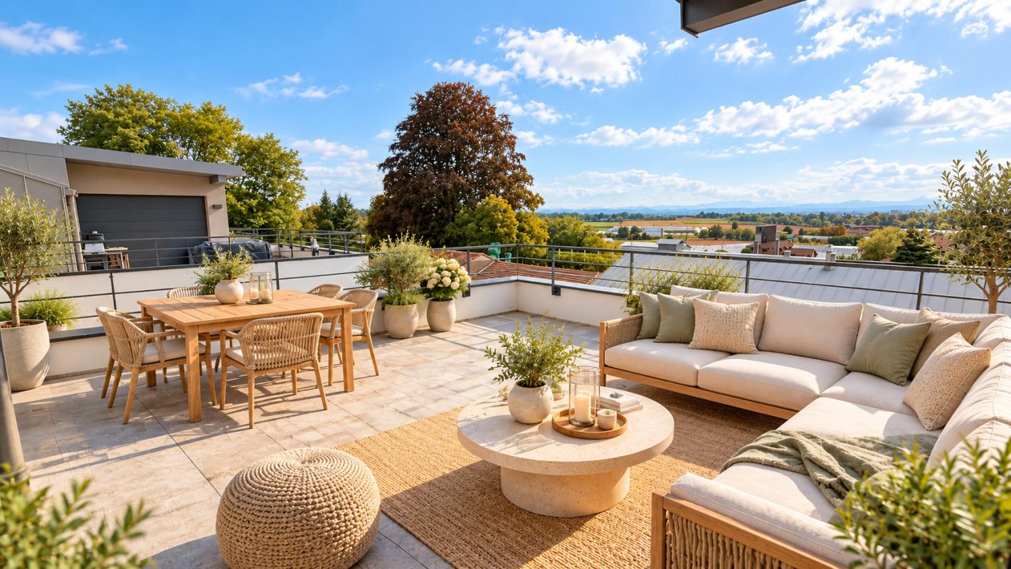 MAGNIFIQUE T4 DE 118,55 M² AVEC TERRASSE/BALCON - À louer - 4 pièces, 118.55m² à BOSSEY