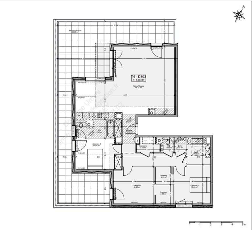 MAGNIFIQUE T4 DE 118,55 M² AVEC TERRASSE/BALCON - Miniature 30