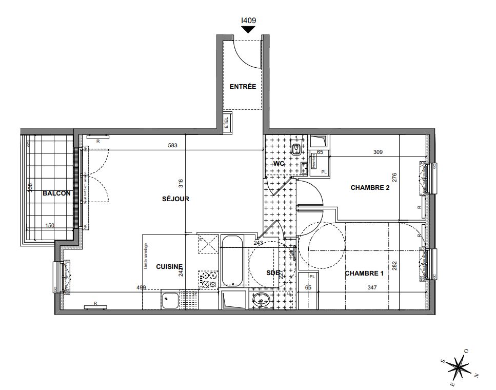 BEAU T3 DE 65M² AVEC BALCON + PARKING ( non meublé) - Miniature 10