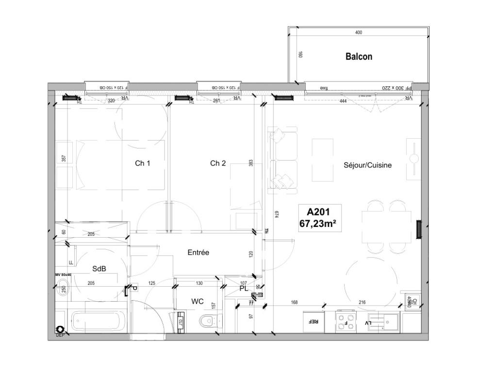 Grand T3 de 67m² - Miniature 9