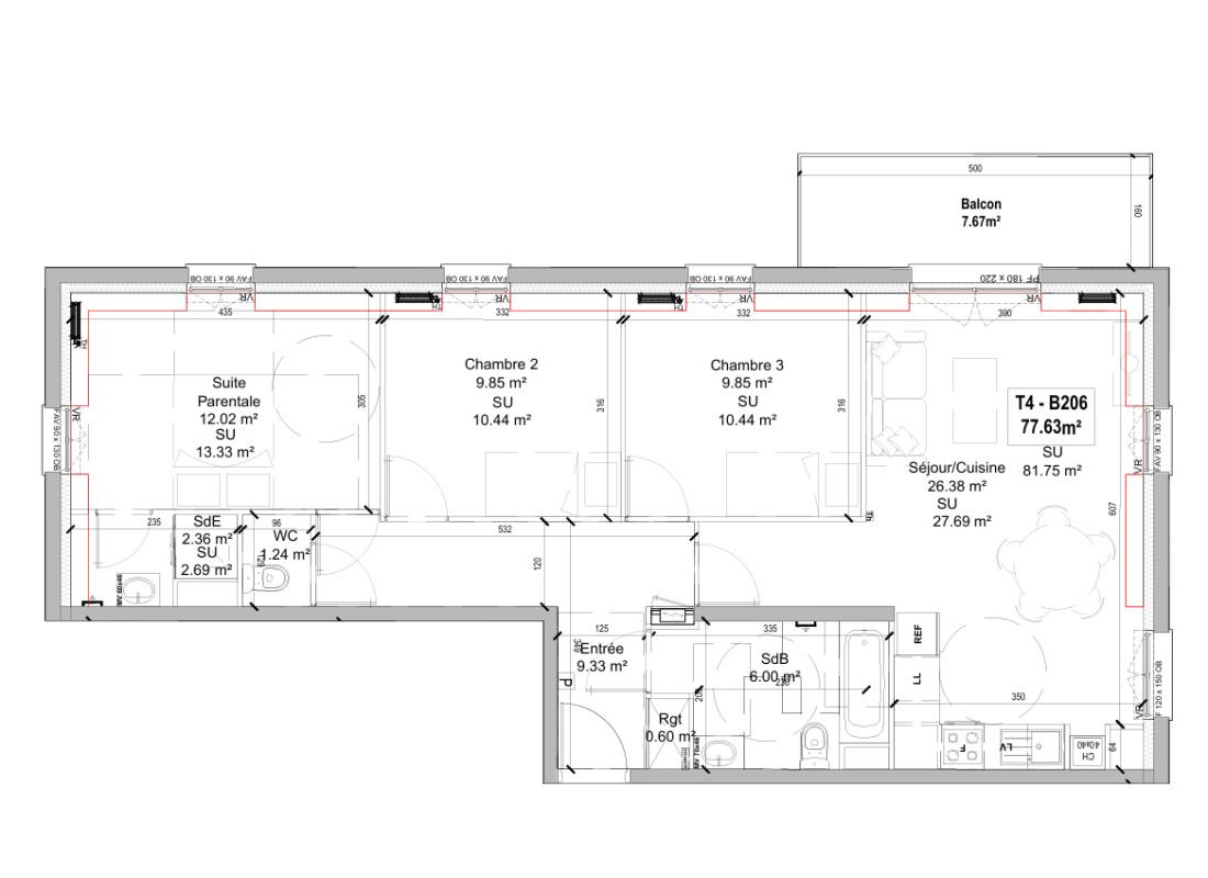 Grand T4 de 80m² - Miniature 8