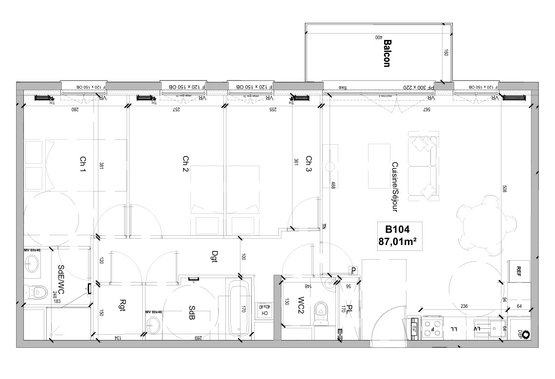 Superbe T4 de 87m² - Miniature 10