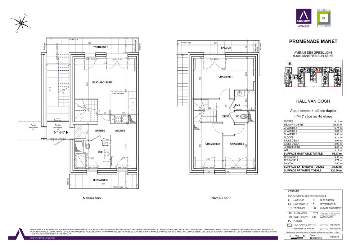 DUPLEX 4 PIECES DE 87m² - COURTILLES - Miniature 13