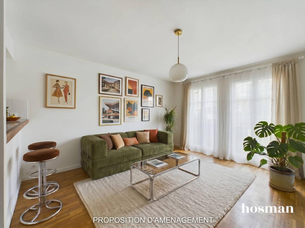 Calme et lumineux ! Appartement 2 pièces de 38 m² avec cave et parking - Villa Montgolfier, Saint-Maurice