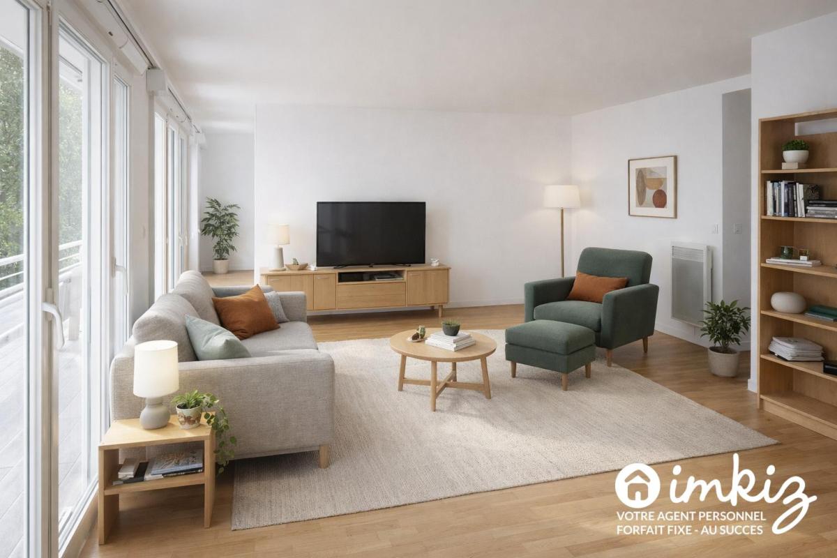Appartement 4 pièces, accès direct Coulée Verte