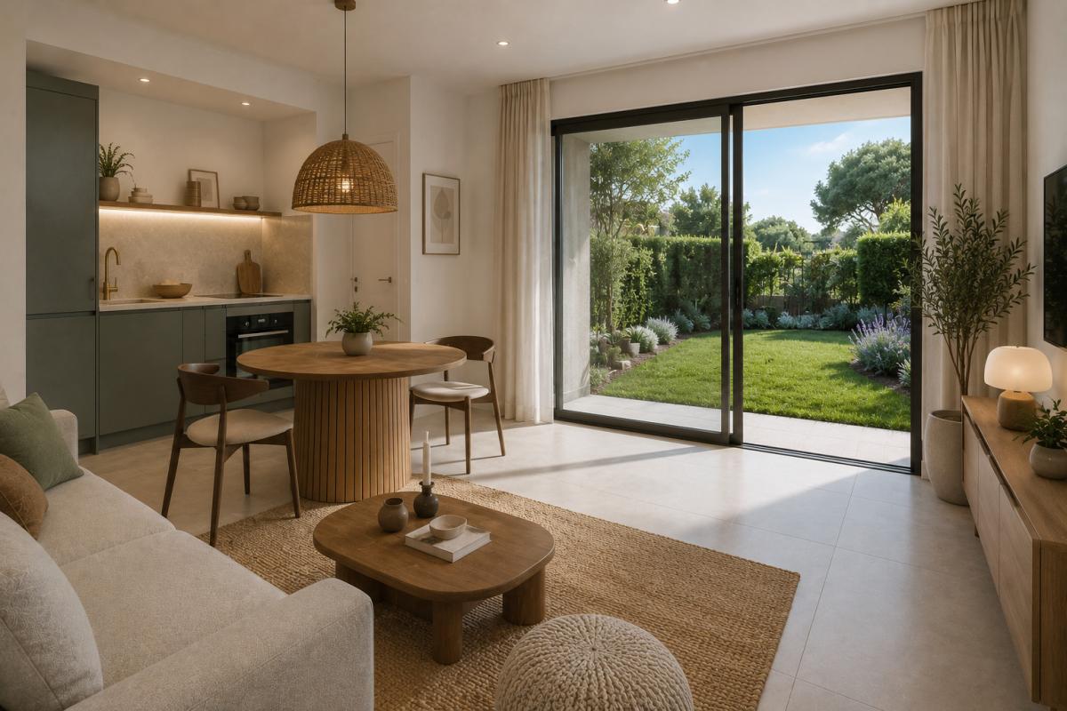 2 pièces avec jardin privatif – Résidence avec piscine à Antibes