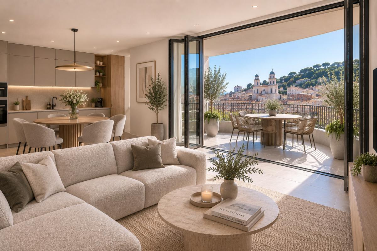 Superbe 3 pièces avec balcon – Secteur Port / Place Garibaldi