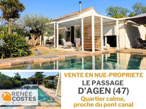 Vente en nue propriété - F65 ans - LE PASSAGE (47520)