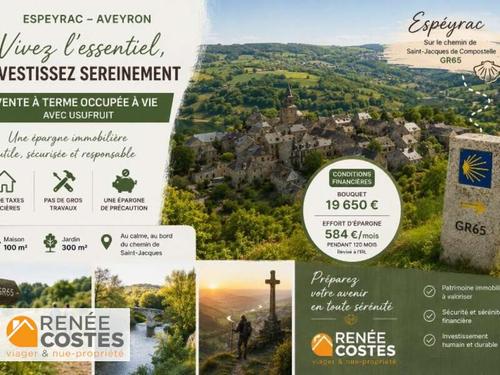 Vente à terme occupée sur 120 mois - ESPEYRAC (12140)