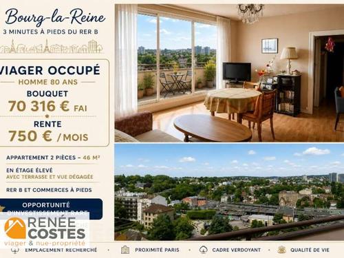 Viager occupé - H80 ans - BOURG LA REINE (92340)
