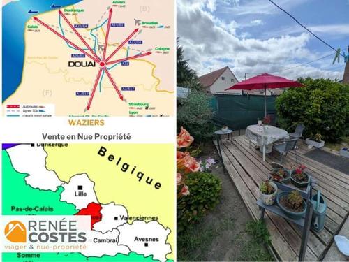Vente en nue propriété - F74 ans - WAZIERS (59119)