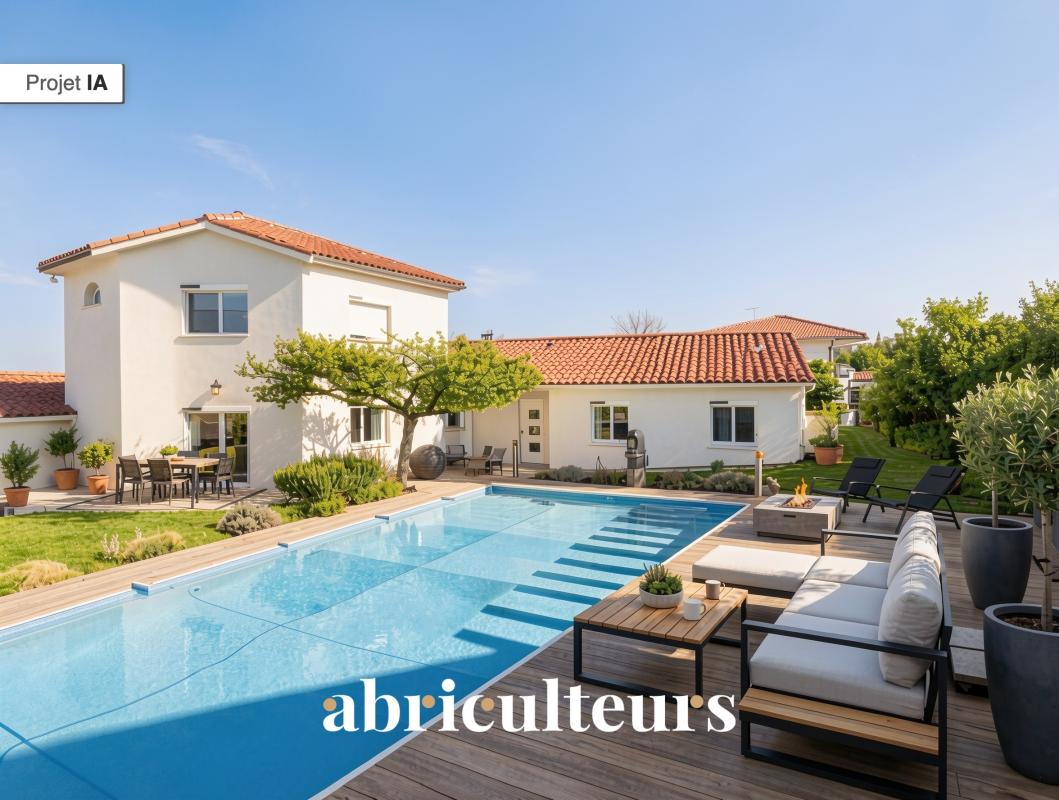 Maison contemporaine avec piscine – 194 m² – Échalas (69700) - Photo 2