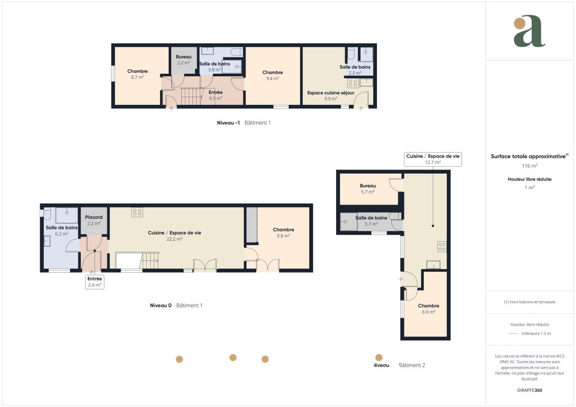 Maison et dépendances locatives 7 pièces 134 m² – Bezons 95870 - Photo 3