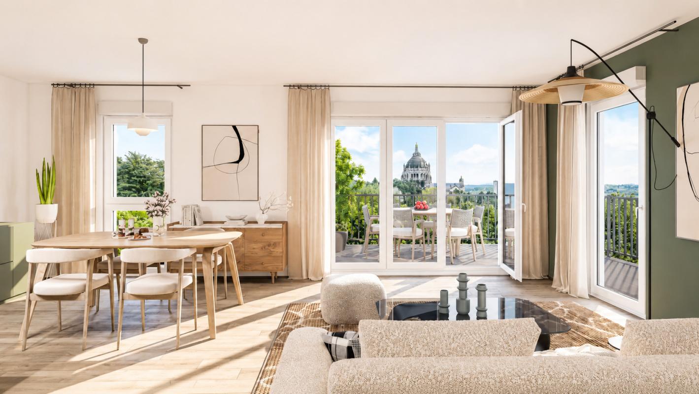 Appartement T4 de 82 m² avec balcon et 2 parking