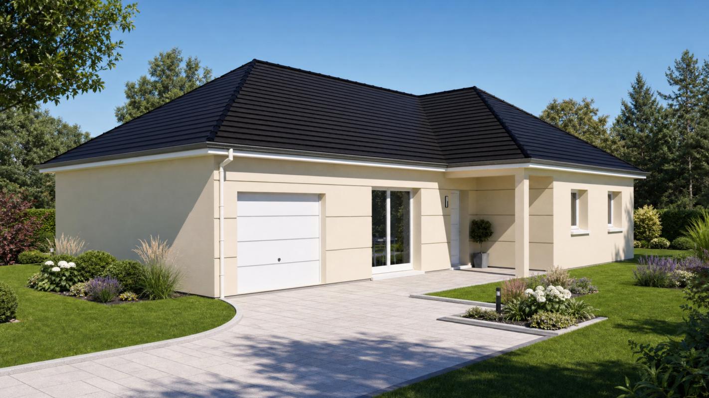 GRUGNY : Maison neuve 4 chambres + terrain d’environ 1 000 m2