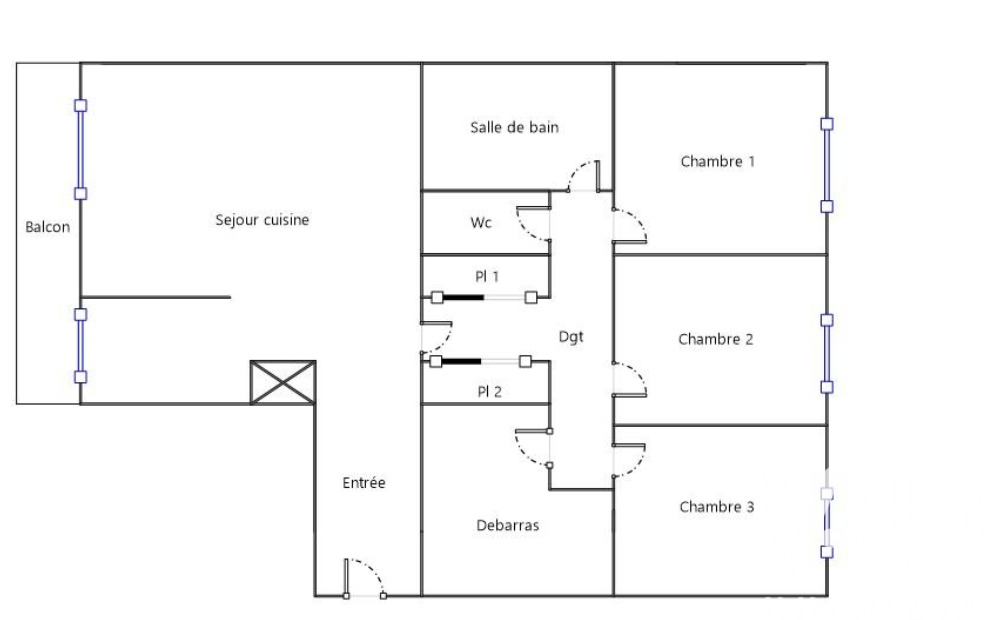 Appartement 4 Pièce(s) Pantin
