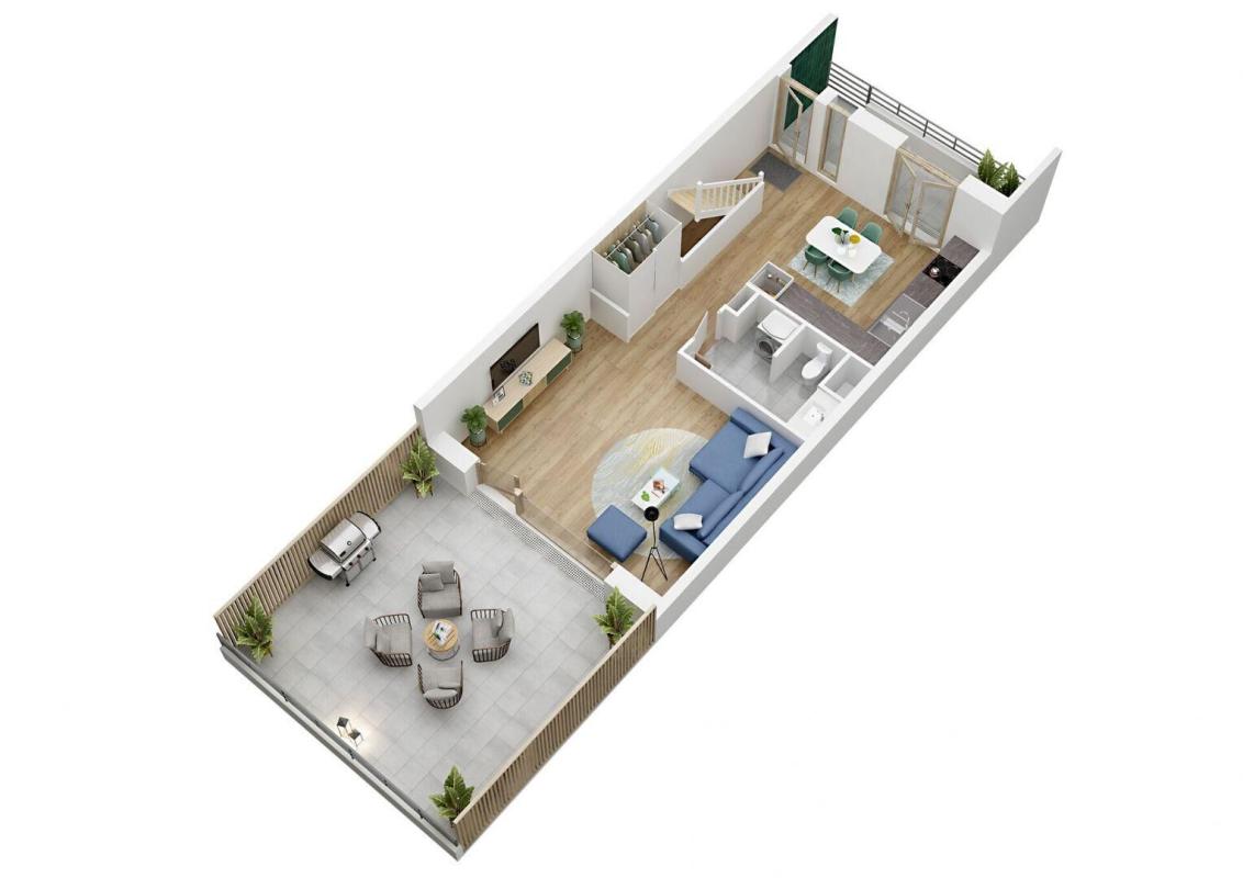 Maison 3 Pièce(s) Cergy