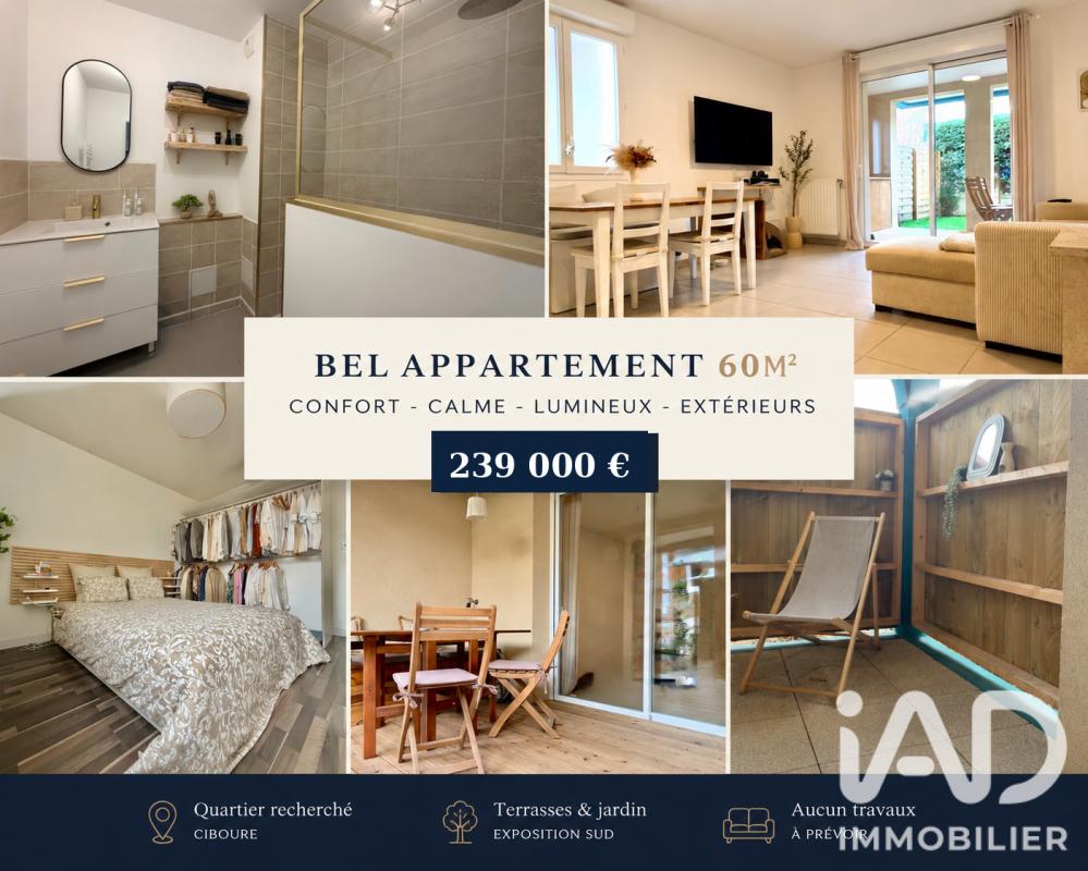 Appartement 3 Pièce(s) Le Teich