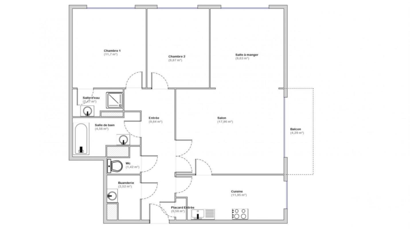 Appartement 4 Pièce(s) Verneuil-sur-Seine