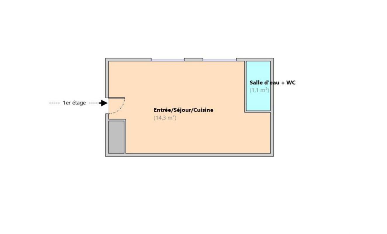 Appartement 1 Pièce(s) Paris 12eme Arrondissement