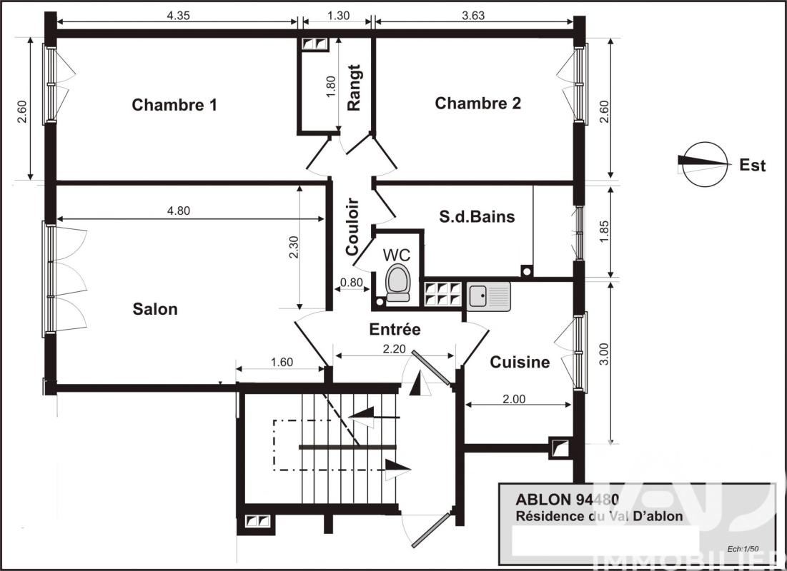 Appartement 3 Pièce(s) Ablon-sur-Seine