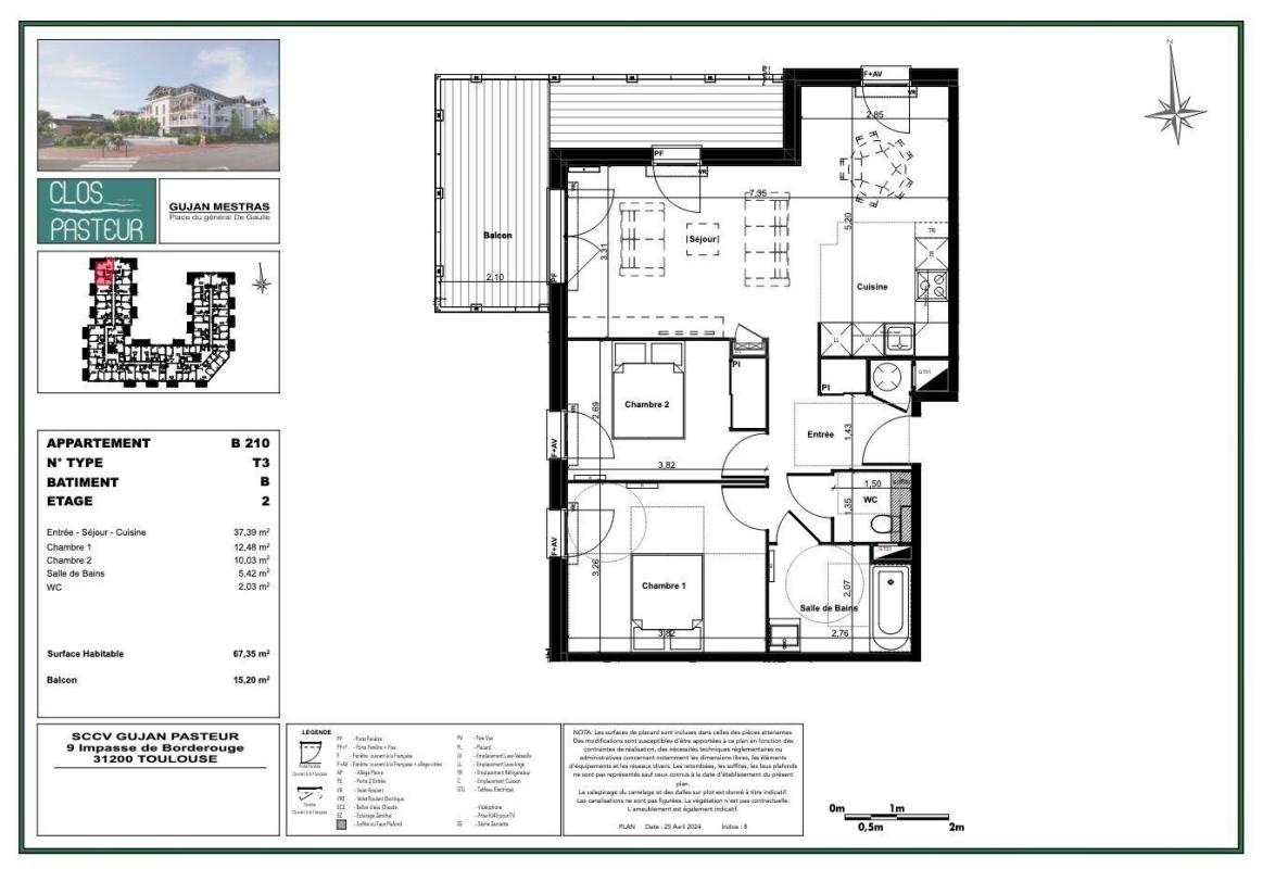 Appartement 3 Pièce(s) Gujan-Mestras