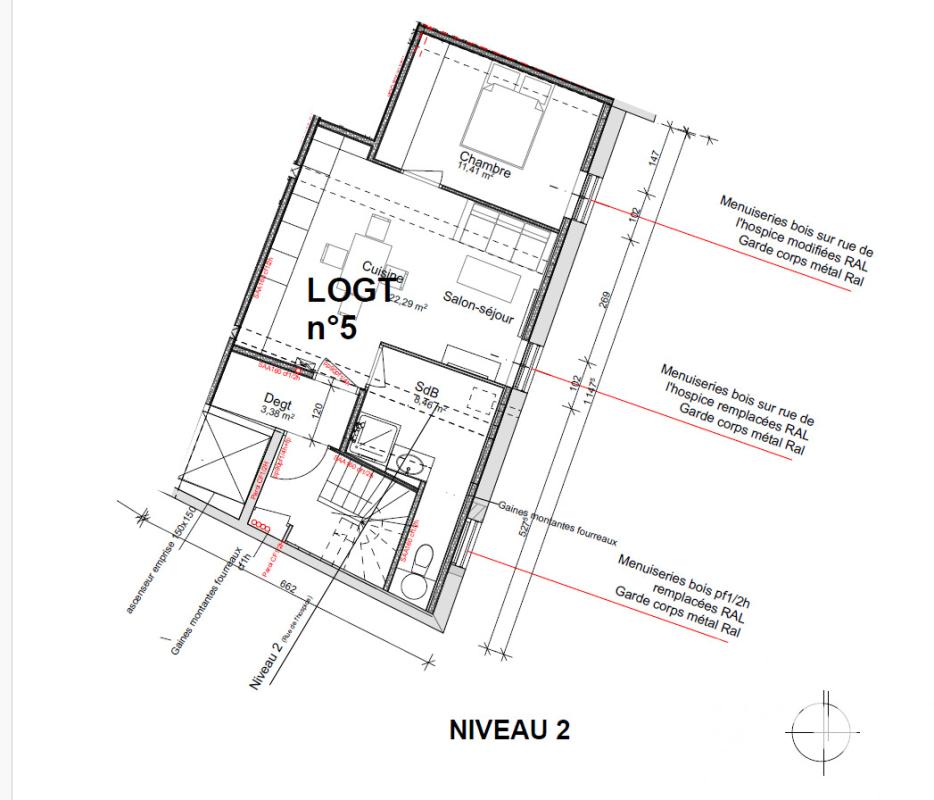 Appartement 2 Pièce(s) Morlaix