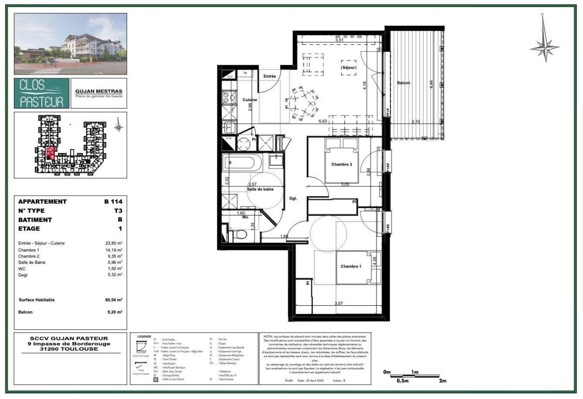 Appartement 3 Pièce(s) Gujan-Mestras