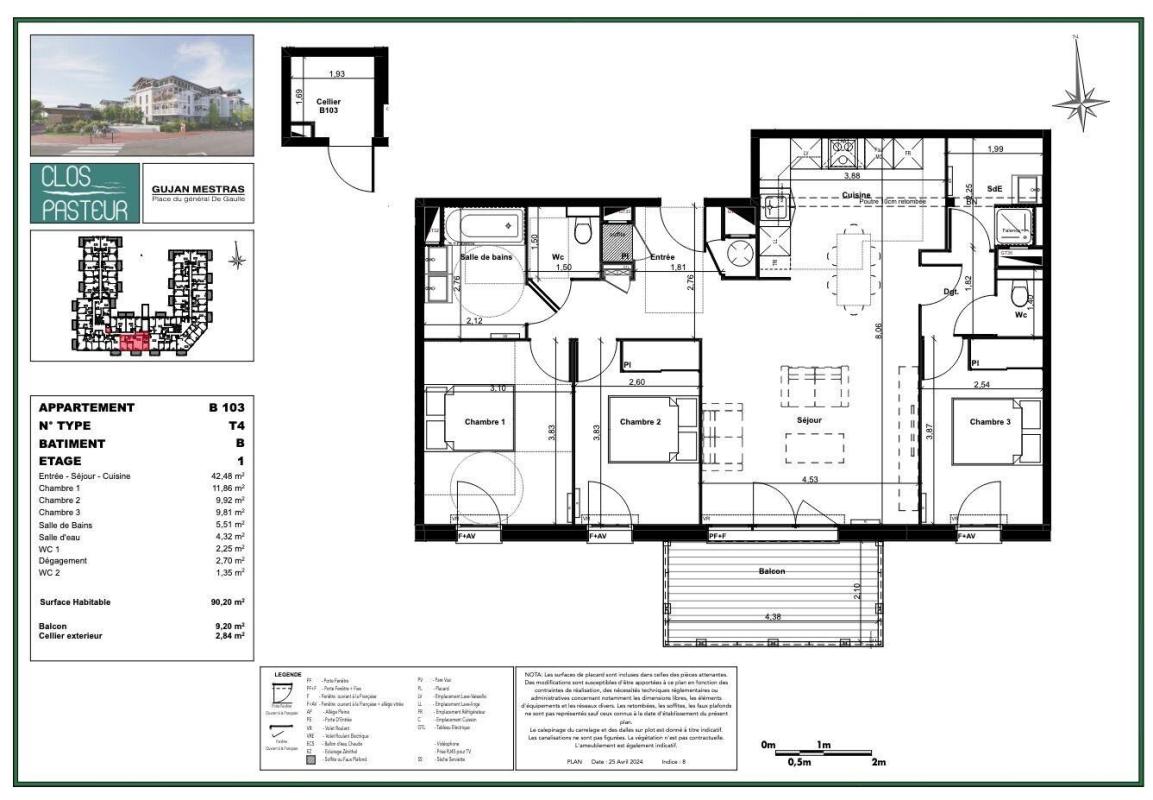 Appartement 4 Pièce(s) Gujan-Mestras