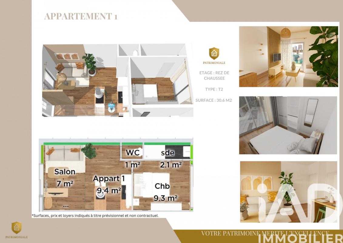 Appartement 2 Pièce(s) Fougères