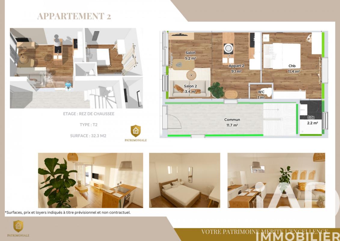 Appartement 2 Pièce(s) Fougères