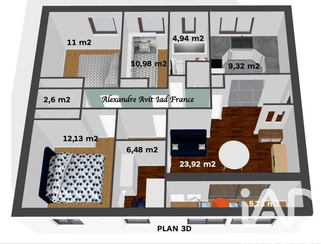 Appartement 5 Pièce(s) Saint-Herblain