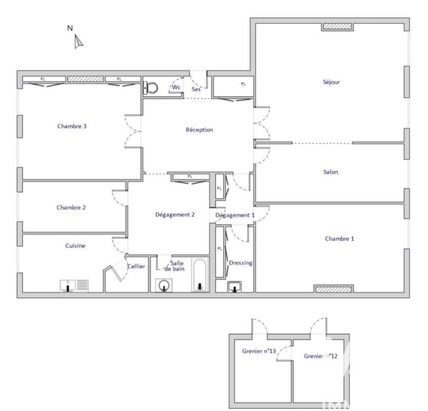 Appartement 4 Pièce(s) Lyon 2eme Arrondissement