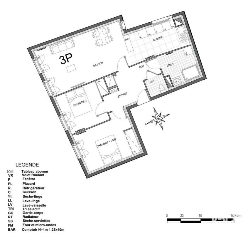 Appartement 3 Pièce(s) Trilport