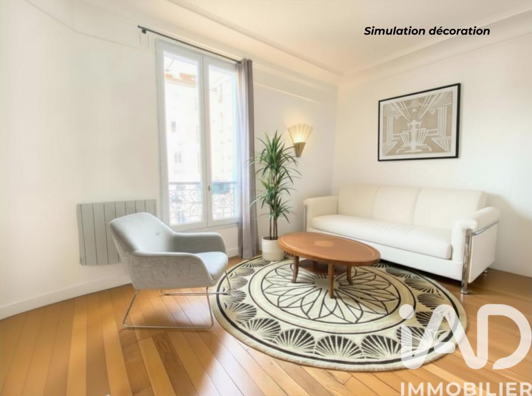 Appartement 2 Pièce(s) Paris 20eme Arrondissement