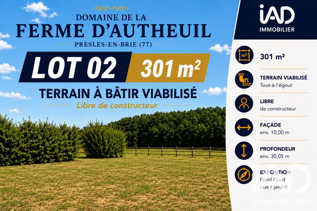 Terrain  Presles-en-Brie