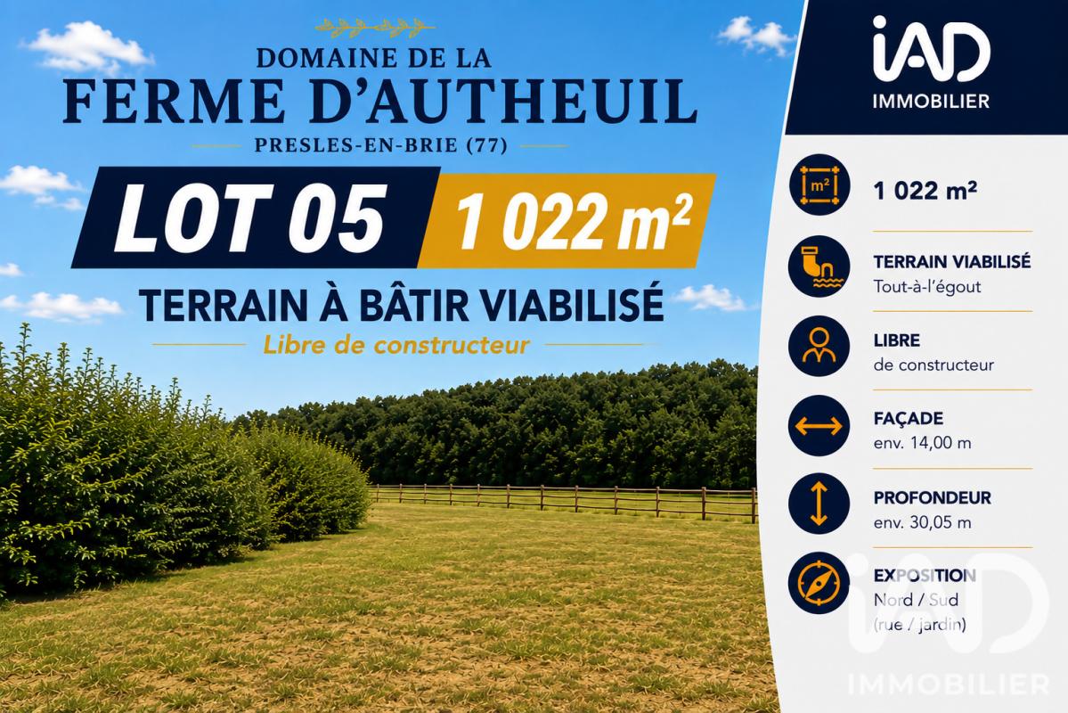 Terrain  Presles-en-Brie