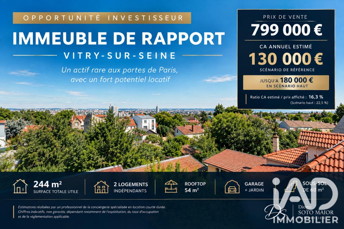 Immeuble 9 Pièce(s) Vitry-sur-Seine
