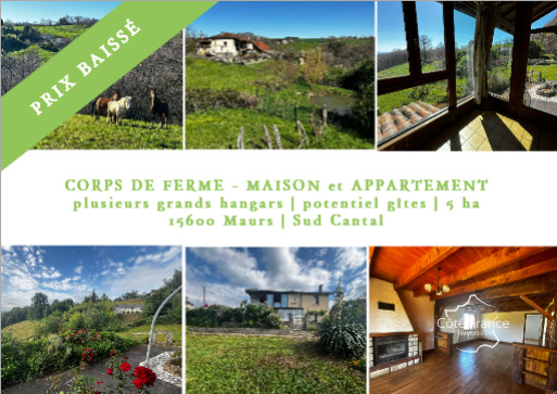 Corps de ferme avec maison d'habitation et appartement, gran