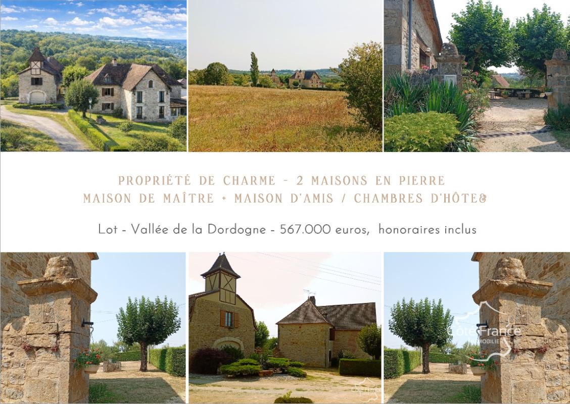Maison T8 + Chambre d'Hôtes T5   Autour Gouffre de Padirac