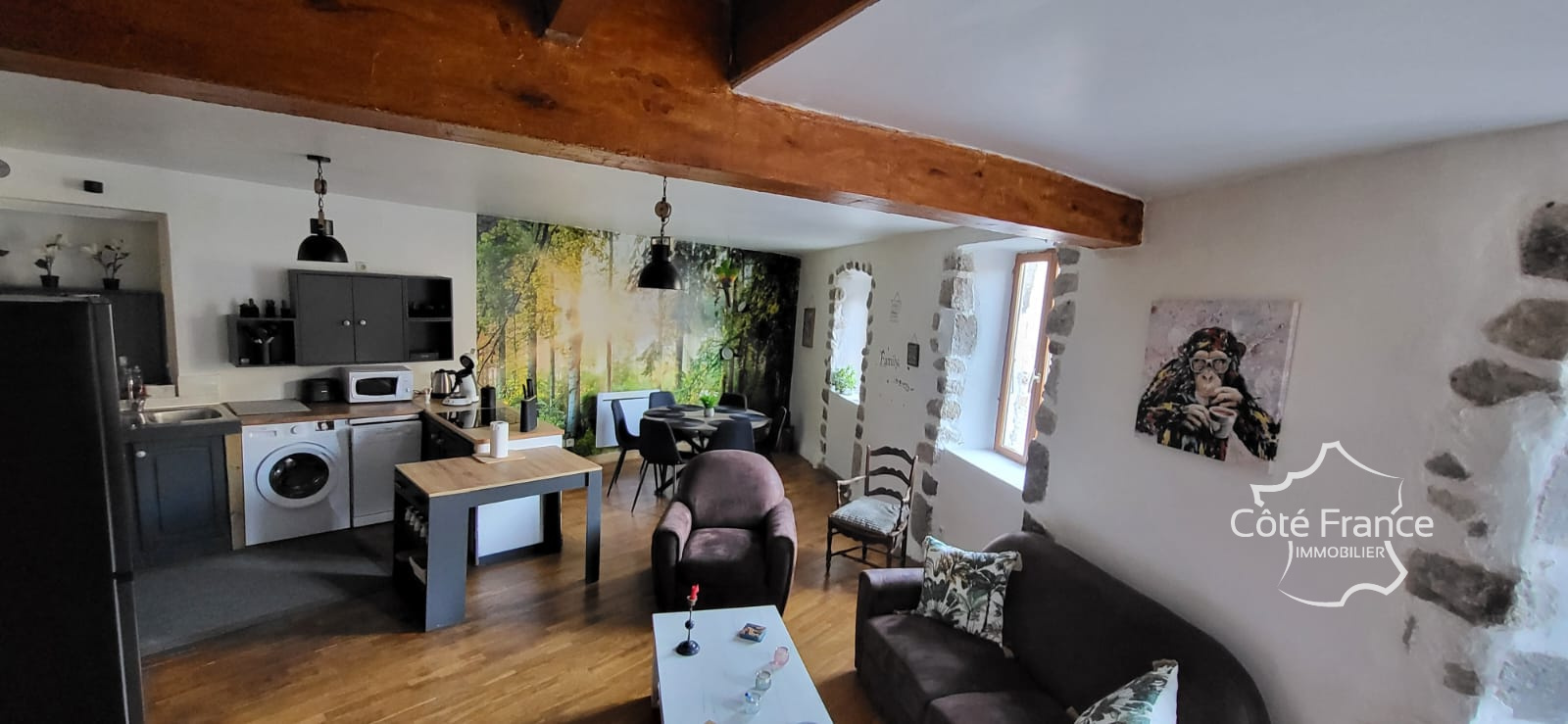 Immeuble de rapport de 160 m2 en pierres et composé de trois - Photo 4