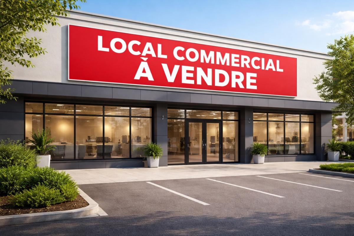Local 130m2 + appartement T6 + garage