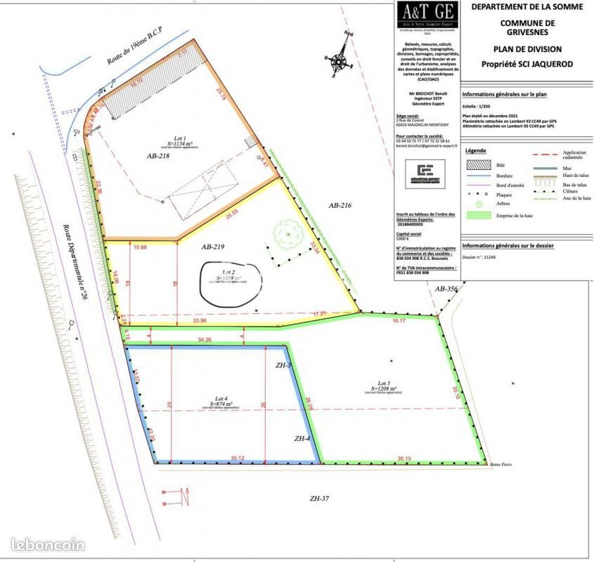 Immo80 – L'immobilier à Amiens et dans la Somme-Terrain constructible – GRIVESNES