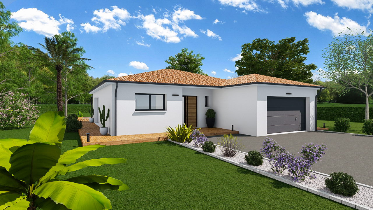 Terrain + maison à vendre à Cadalen