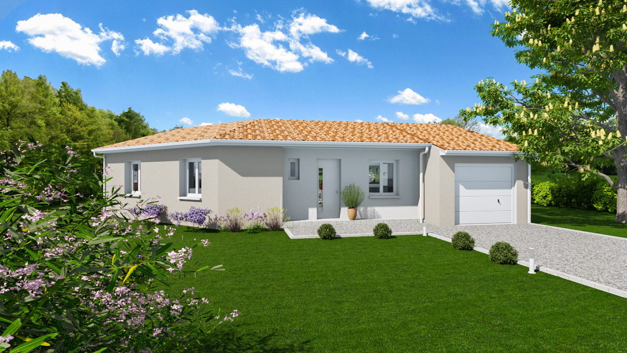 Terrain + maison à vendre à Dénat