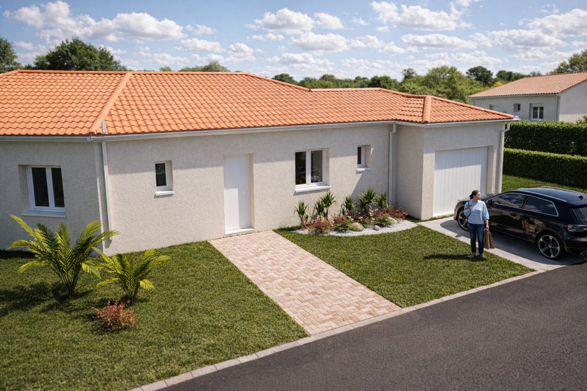 Maison 4 chambres + garage