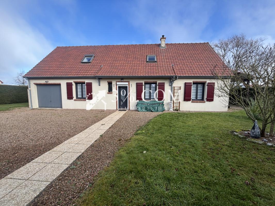 FEUQUIERES EN VIMEU : pavillon récent 3CH - 104m2 - terrain - Photo 2
