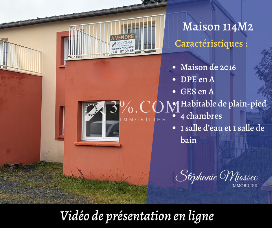 Maison à vendre, 5 pièces, 114 m², Ploufragan