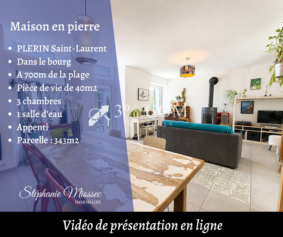 Maison à vendre, 4 pièces, 108 m², Plerin